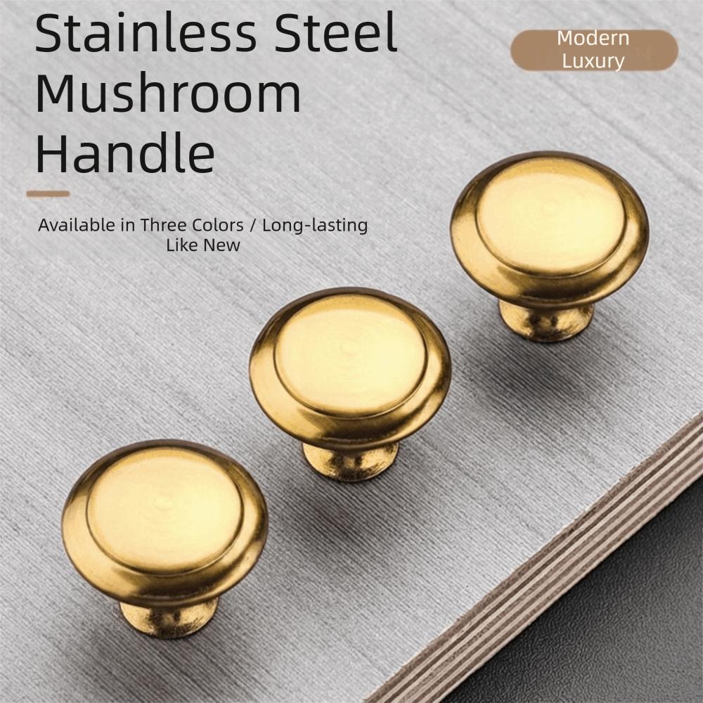 Golden Color Single Hole Handle Round Shape Furniture Handle Pull Handle Furniture Hardware