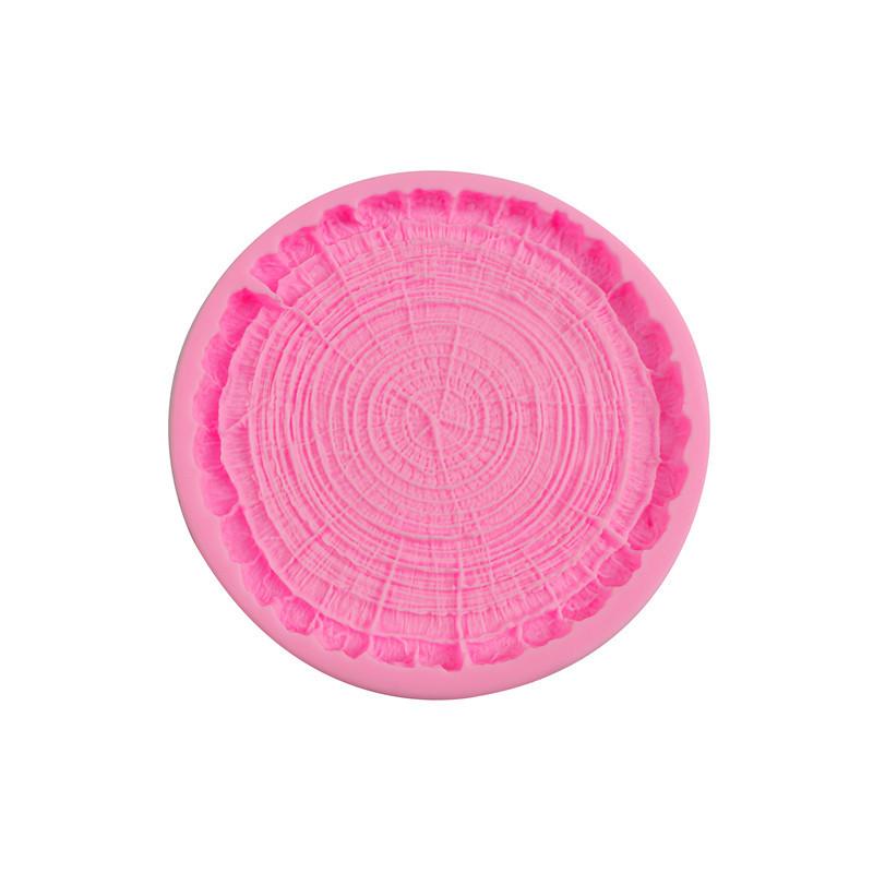 1PC Silicone Stump Crystal Drop Glue Mold DIY Mold Plaster Manual Tree Ring Chassis Sugar Cake