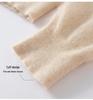 Versatile Cashmere Silk V-Neck Brushed Solid Color Loose Knit Pullover Sweater