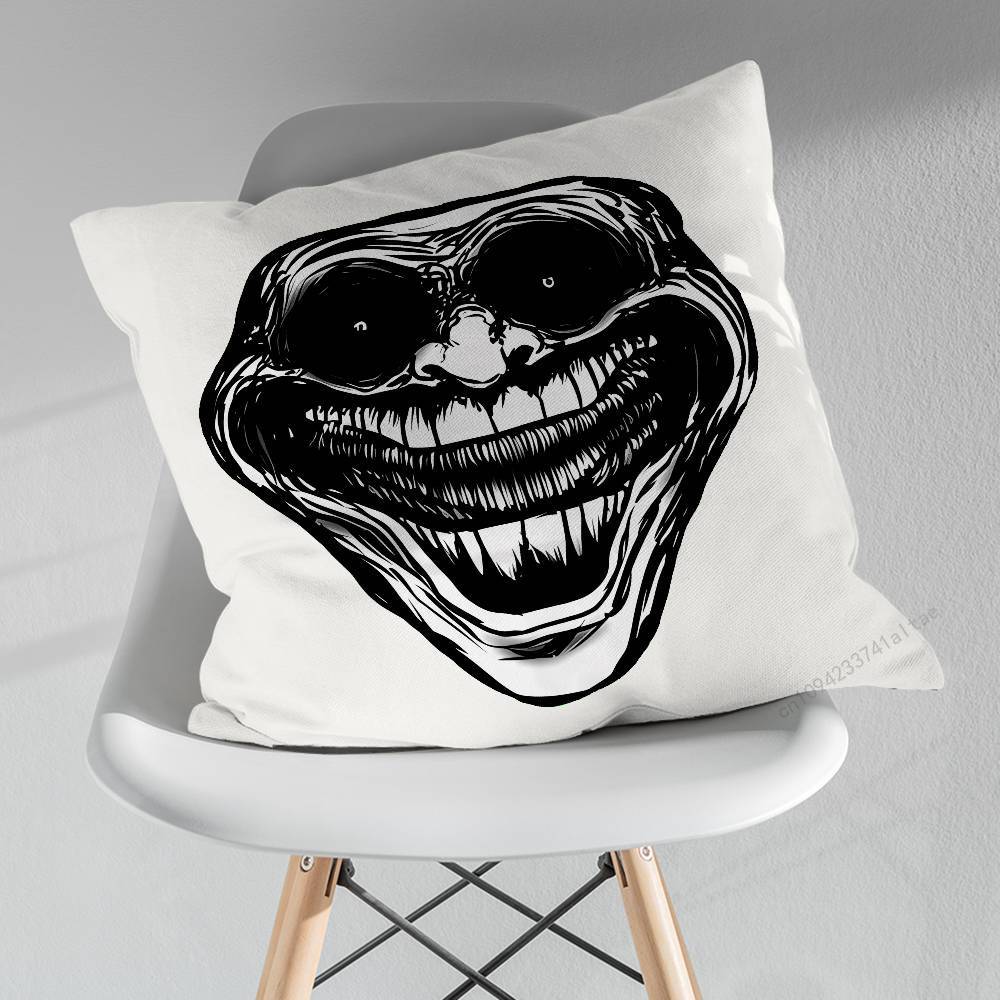 Funny Meme TTroll FFace Pillow Case For 30x30cm45x45cm55x55cm For Home Bedroom Decoration And Protector