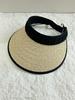 New straw summer face covering sun hat large brim vinyl sunshade sunscreen hat empty top hat outdoor beauty