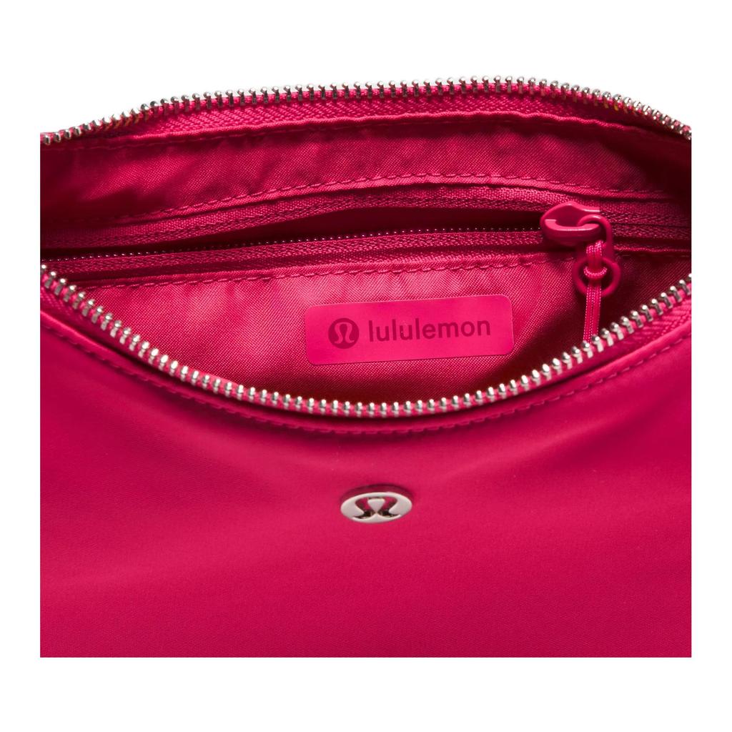 Lululemon City Essentials 3L Brand Logo Recycled Nylon Shoulder Bag Small Women bags Raspberry-Jam LW9FR7S-062220