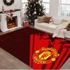 1PC rug Flaming Manchester Crest Carpet, Chair Rug,Area Rug for Office Bedroom living rooms bedroom, Doormat decor Christmas fan gifts