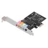Placa de Som PCI-E 5.1 Chip CMI8738 Estéreo o Placa Suporte para Windows 7 para Computador de Mesa