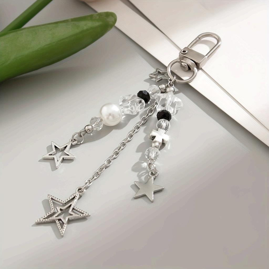Trendy Punk Star Keychain - Ladies' Bag And Phone Accessory - The Perfect Gift For A Friend