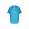 Arachno Arrow Print Printing Short Sleeve Loose Fit Blue Men's OMAA038S201850013088