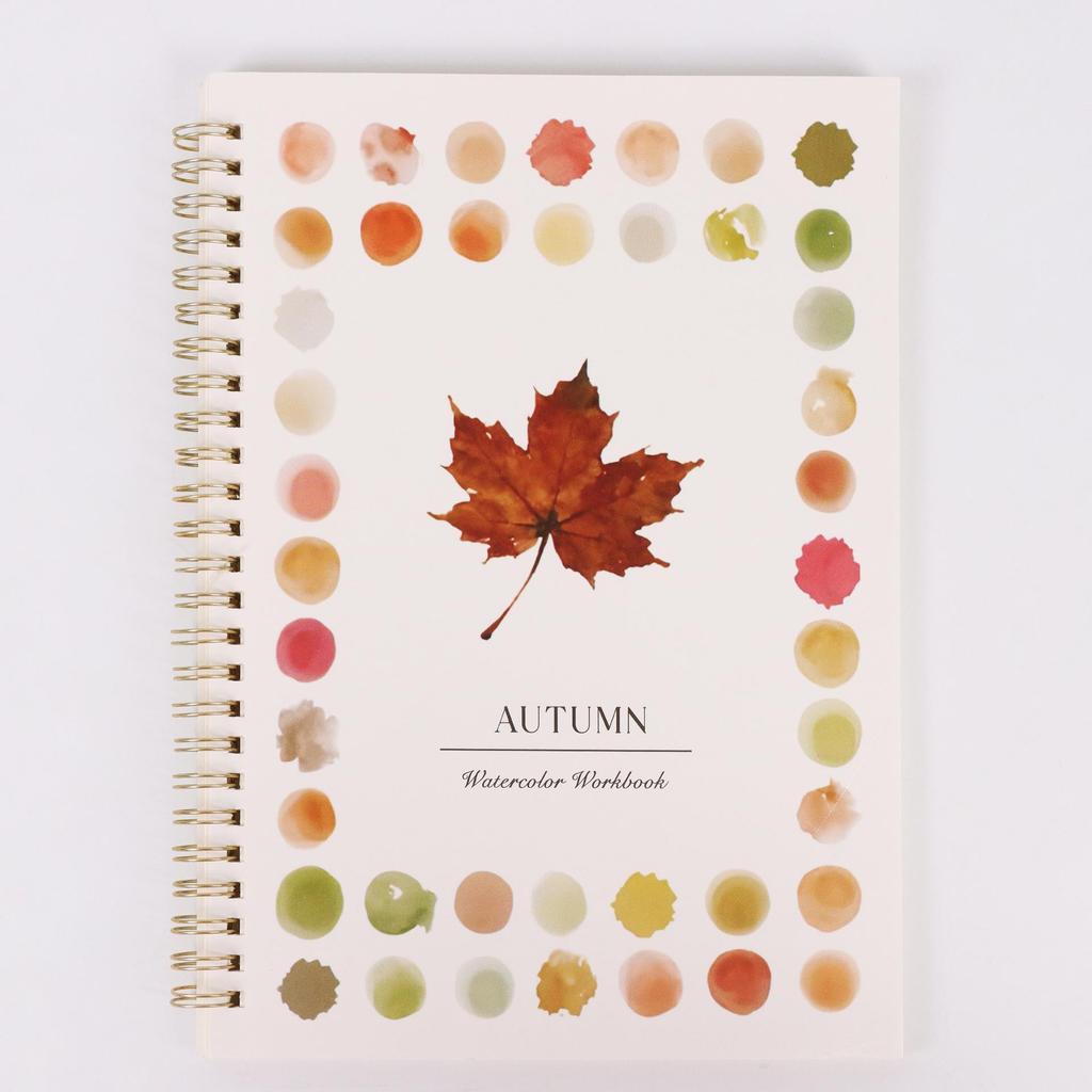 Enhanced Non-Bleeding Watercolor Painting Book