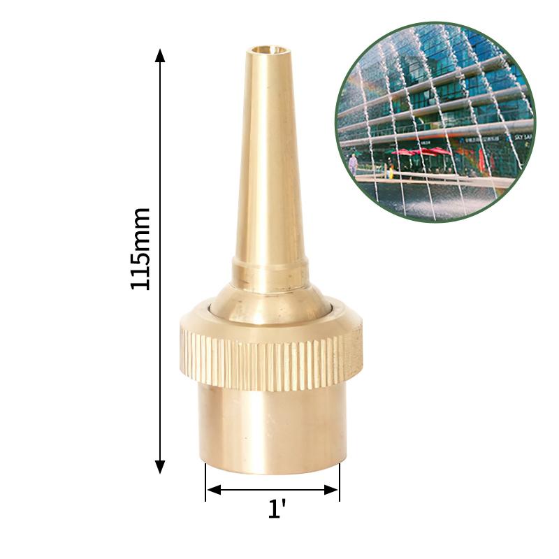 Brass Fountain Nozzles Internal Thread Firework Fountain Universal Direct Jet Nozzle Park Square Landscape Fountain Spinklers