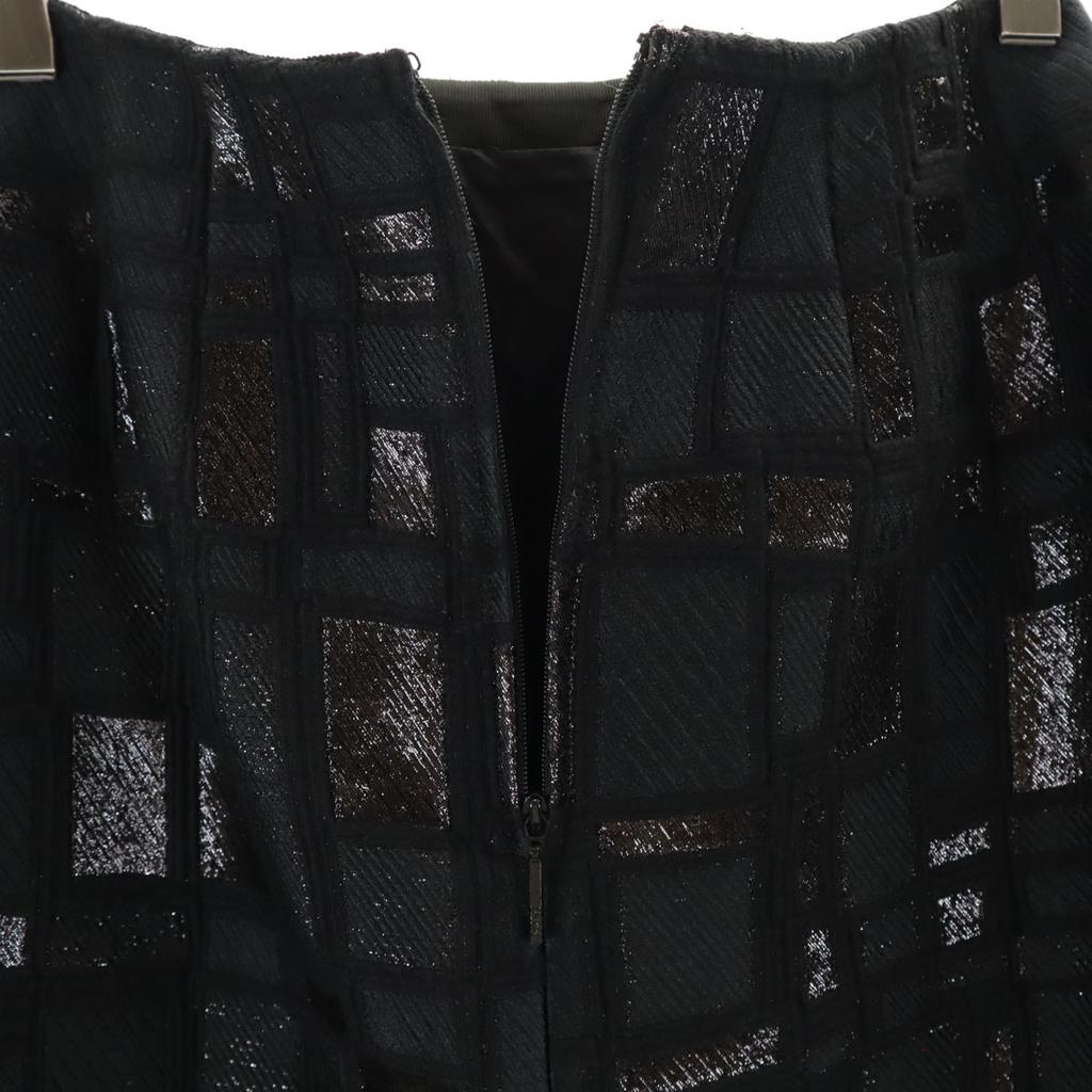 Rene Made in Japan Wool Blend Midi length skirt 36 black Women Used