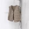 Rhombus Down Vest Women Wear Warm Inner Light Liner Autumn New Inner Thin Collar Short Vest