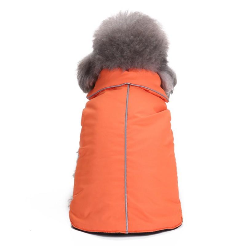Winter Thickened Reflective Reversible Dog Jacket Pet Cotton Coat Warm Clothing Small Medium Large Dogs