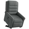 VidaXL Fauteuil inclinable Gris foncé Tissu 3303315