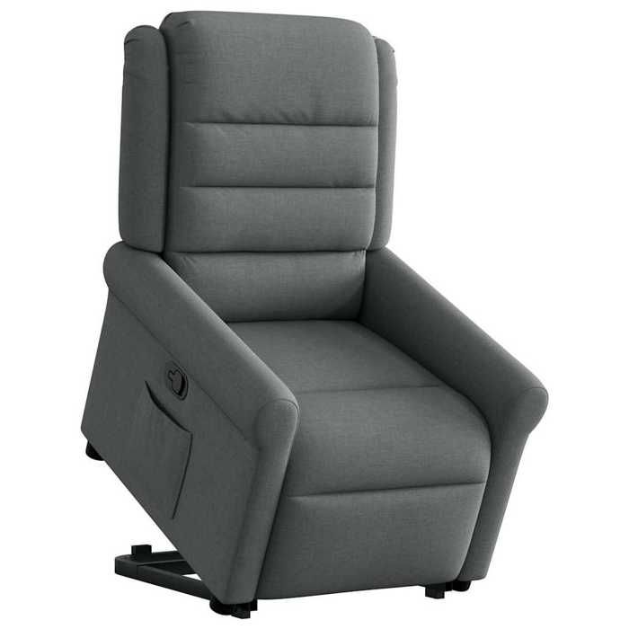 VidaXL Fauteuil inclinable Gris foncé Tissu 3303315