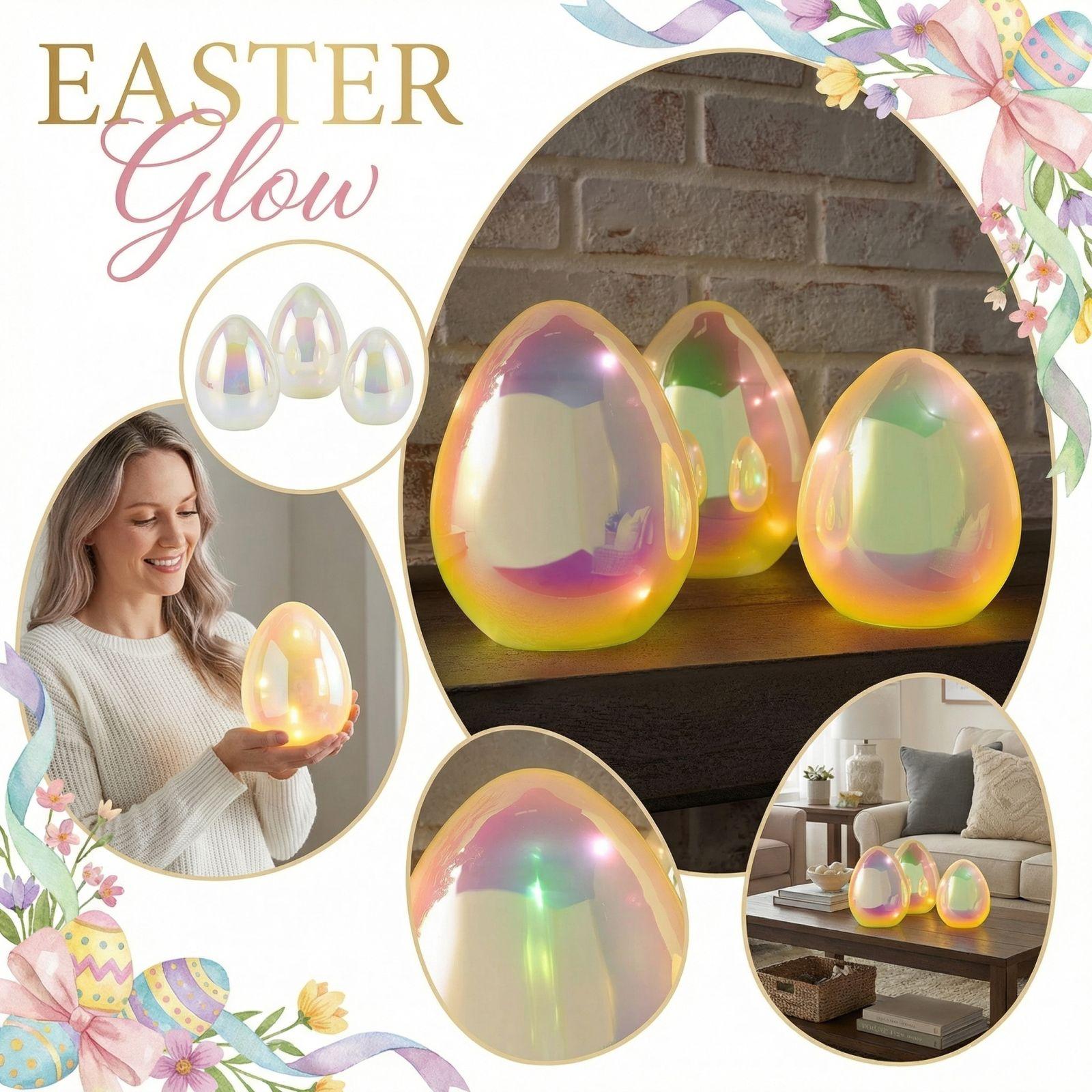 Easter Decorative Egg Light Holiday Egg Shaped Table Lamp One Size