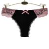Sexy Women's Thong Panties Cotton G String Lace Transparent Underpants Bikini Briefs Underwear 6 PCS/Lot