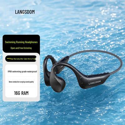 Lan Shidun IPX8 Waterproof Bone Conduction Open-Ear Wireless Sports Headphones