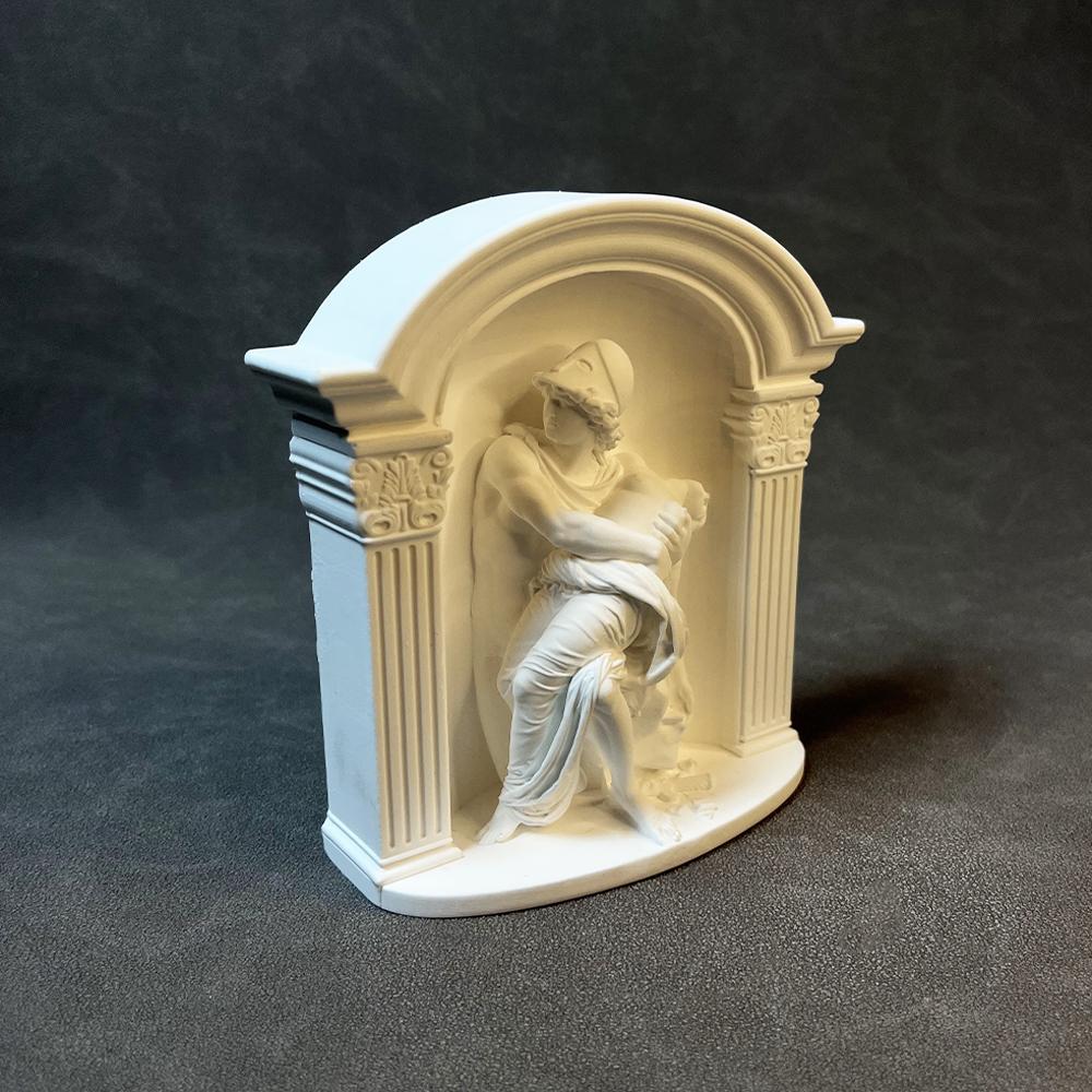 Artistic Plaster Statue Venus Died Retro Sculpture Roman Warrior Decorative Figurines Home Decoration Accessories