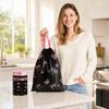 Thick Drawstring Bags with Handles for Kitchen - Household Garbage Bags for Everyday Use