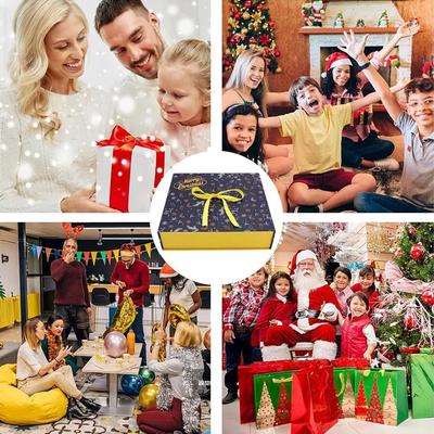 Christmas Reusable Empty Advent Calendar 24 Days Refillable Calendar Boxes Cute Countdown Calendar Empty Boxes Creative for Kids