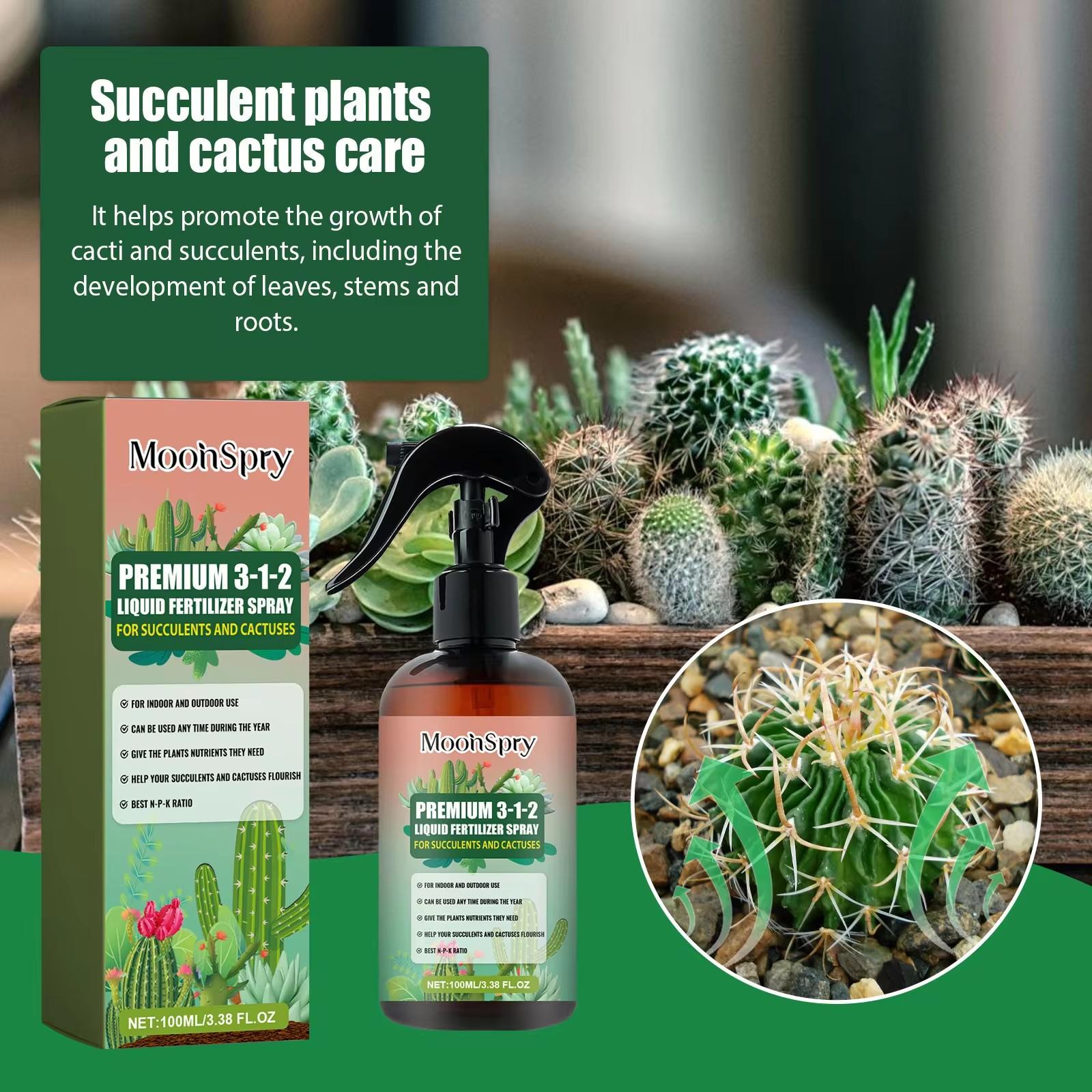 

MoonSpry Succulent Plant Nutrient Solution Root Boosting Bud Promoter Flower Potting Fertilizer for Blooming Plants 200ml