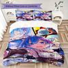 ReZero Pattern Bedding Uilt Set Uilt Cover Pillowcase Home Decoration Birthday Gift (1 * Duvet Cover + 2 * Pillowcase Without Core)