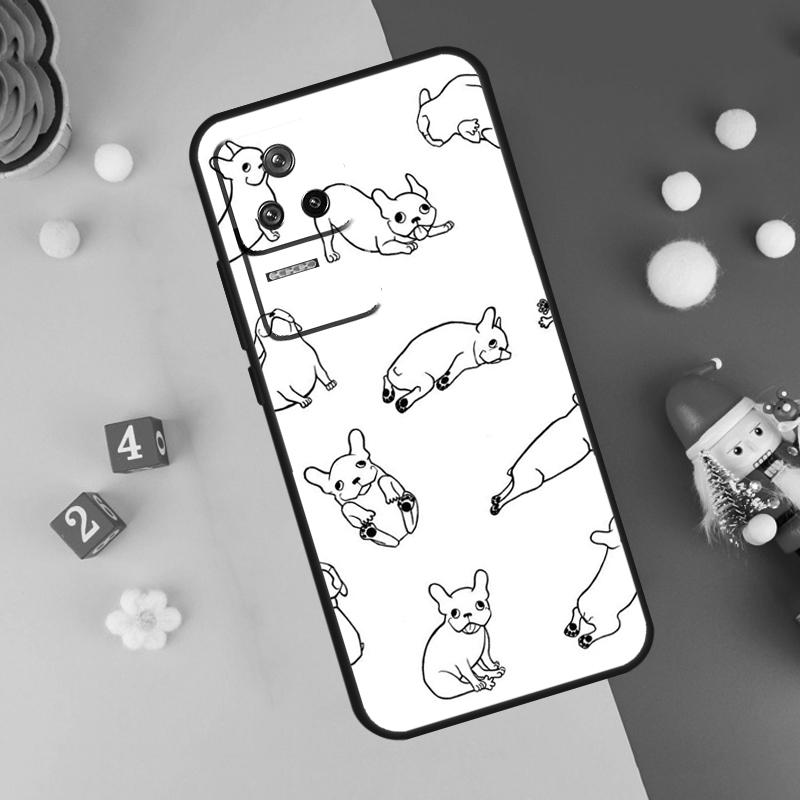 Cute French Bulldog Funda For Xiaomi 14 15 Ultra 17 Pro Max 13T 14T 15T Pro POCO F7 F5 F6 X3 X5 X6 X7 Pro Case