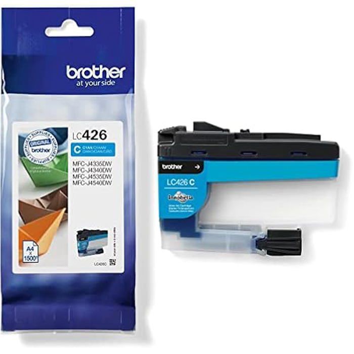 Cartouche d'encre - BROTHER - LC426 - Cyan - Pack de 5 - Compatible avec imprimantes Brother