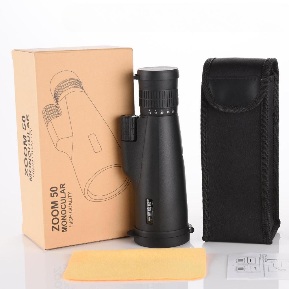Generation Zoom Telescope 10-30x50 Large-aperture All-optical High-magnification Cross-border Monocular Outdoor Telescope