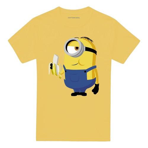 Despicable Me Unisex Adult Minions Banana T-Shirt
