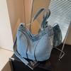 Casual Denim Messenger Bag Women's Personality Slack Large Capacity Bag Trendy Versatile Lightweight Shoulder Bag