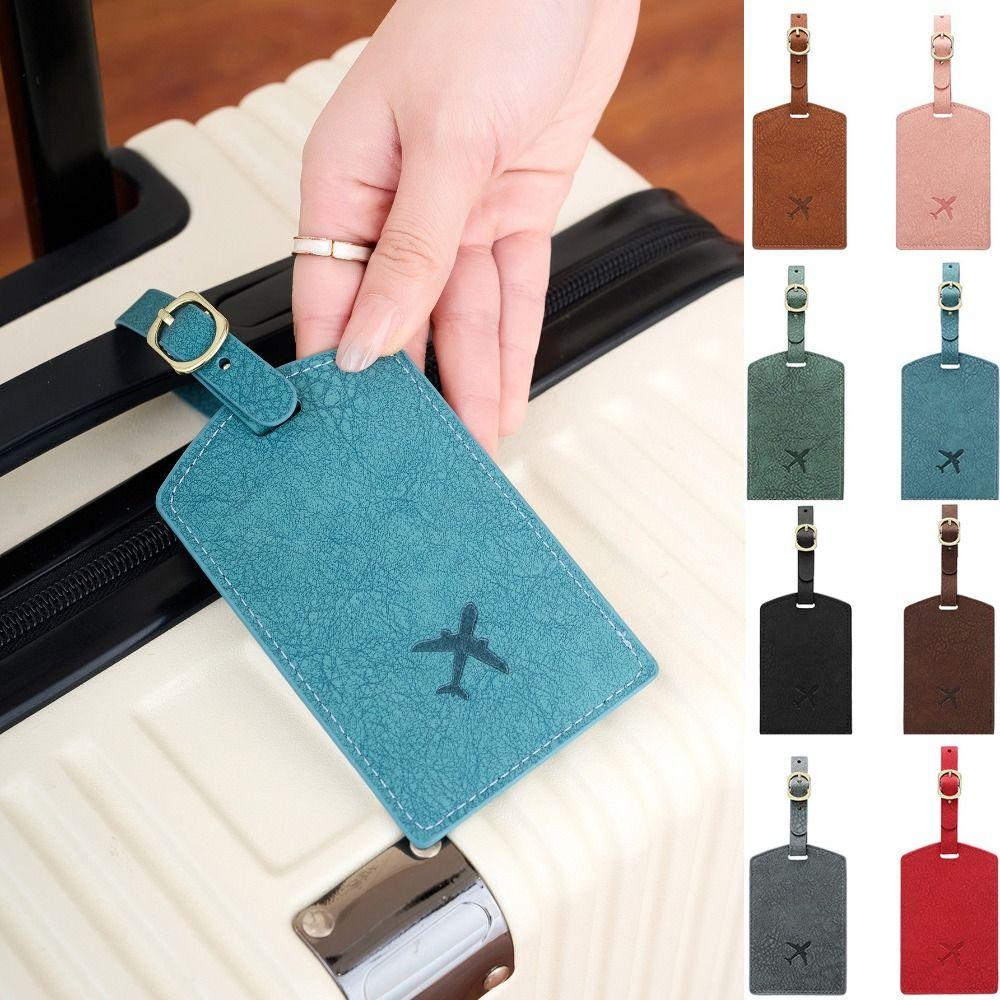 Boarding Pass Pu Luggage Tag Address Label Boarding Pass Tag Soft Airplane Suitcase Tag Male