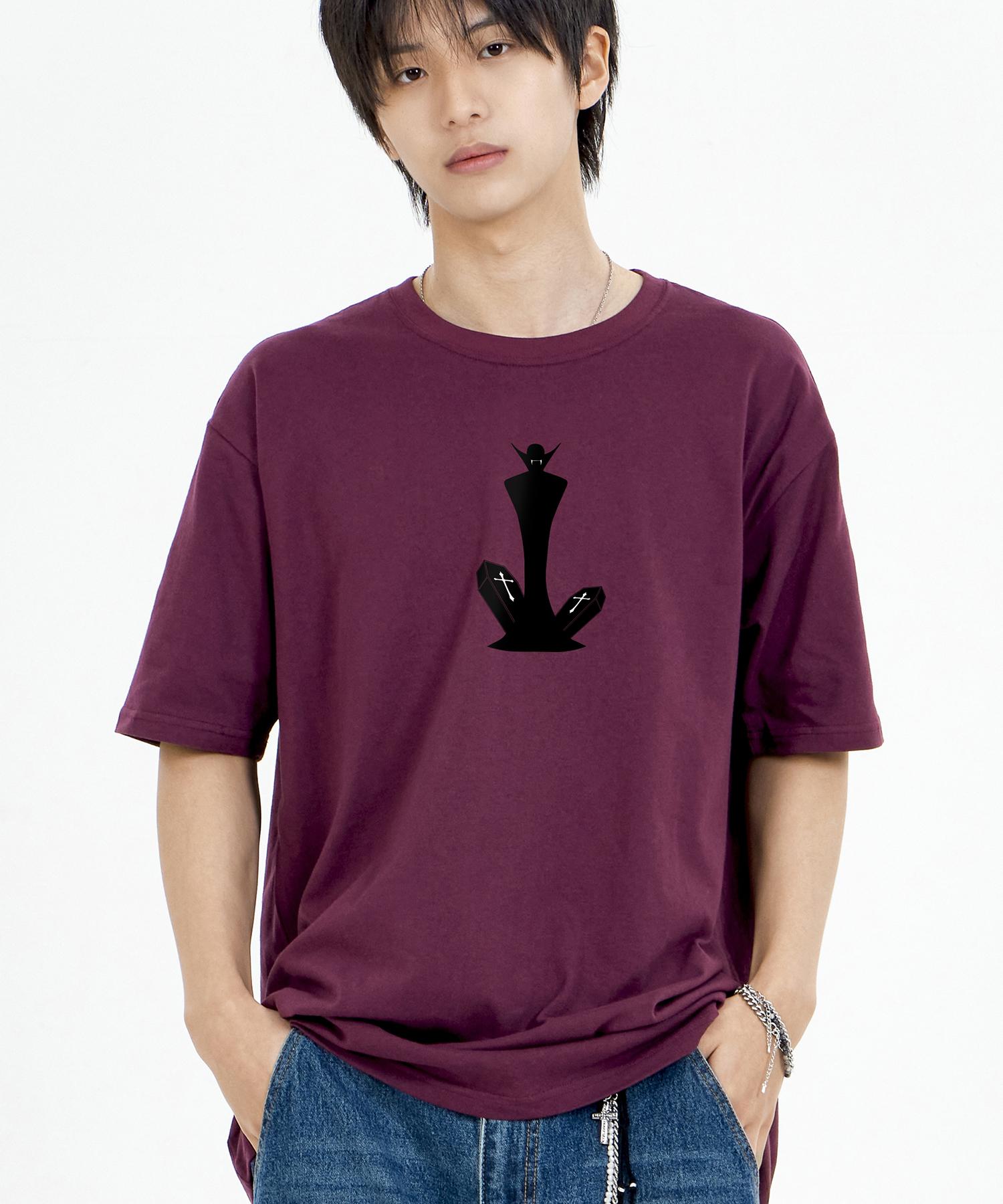 Biel Monster Dracula Short Sleeve T-Shirt Wine M