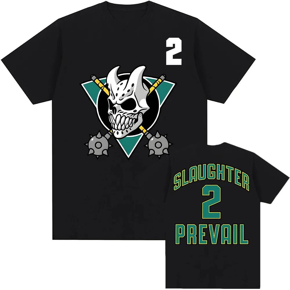 

SLAUGHTER TO PREVAIL Hockey T-shirt Short Sleeve Cotton O-neck Fashion Tshirts Men Women Clothing Unisex Streetwear Hip Hop T... 5XL різнокольоровий