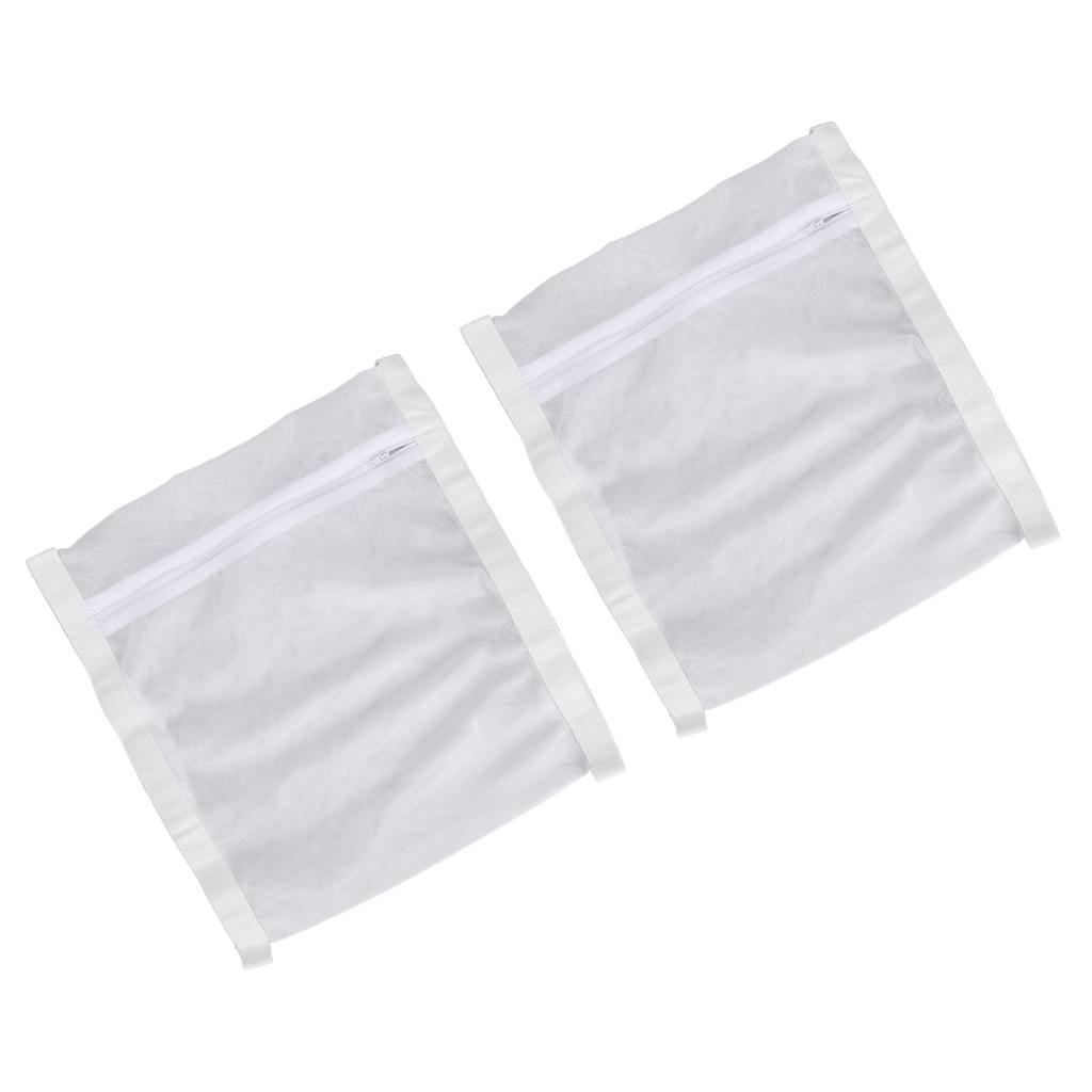 2pcs Shoe Dryer Bag Reusable Sneaker Mesh Washing Bag Shoes Laundry Dry Bag with Elastic Strap Zippe
