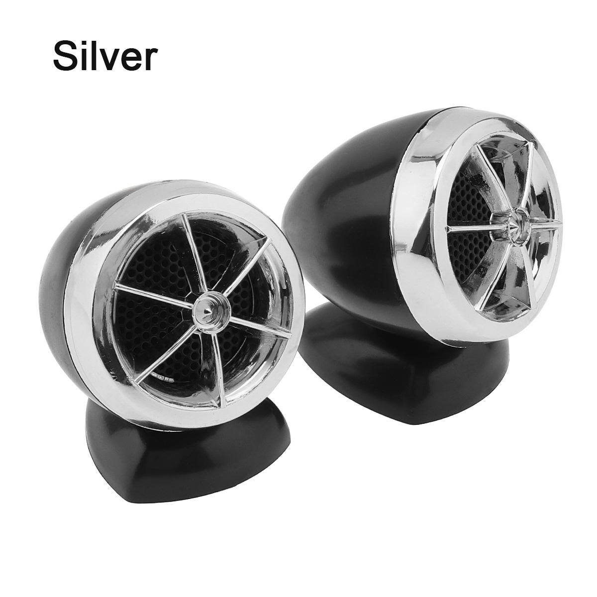 

2 шт., универсальный автомобильный динамик 1200 Вт, купольный твитер с 3 цветами на выбор, черный/золотой/серебристый купольный твитер Sysyem Silver