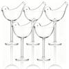 Bird Shape Goblet Wine Glasses Transparent Clear Fancy Drinking Glasses 150ml Bird Shaped Cocktail Glass Set for Kitchen Bar
