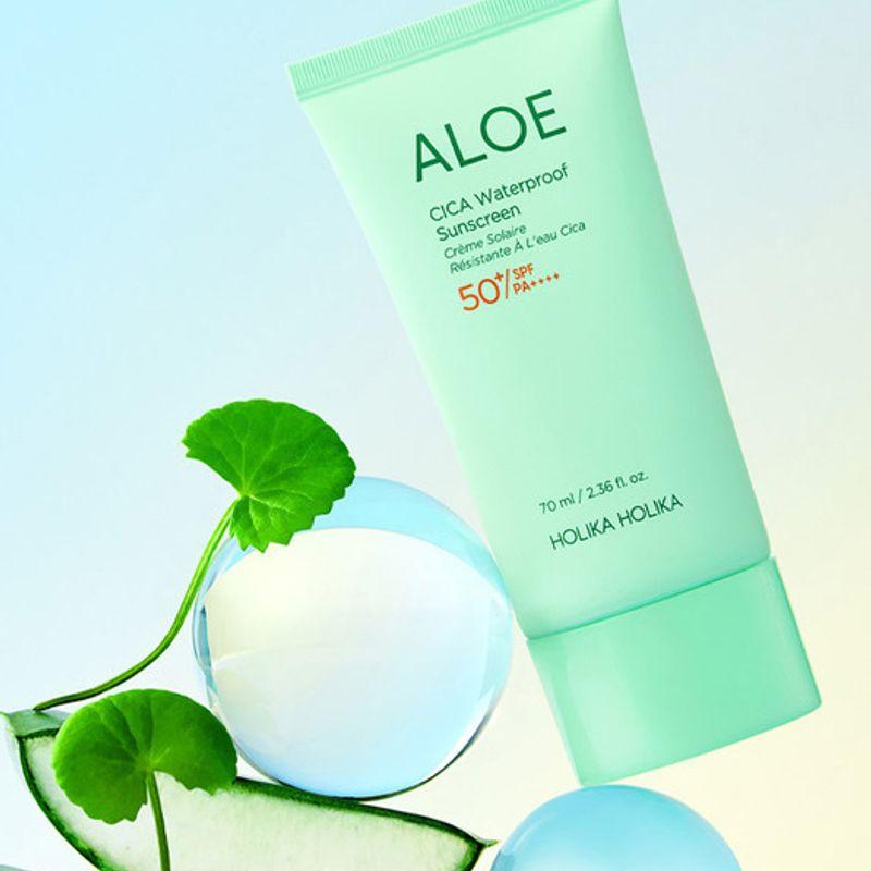 

HOLIKA HOLIKA Aloe Cica Waterproof Sunscreen 70ml Aloe Cica Waterproof Sunscreen 70ml