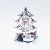 New Christmas Decoration Iron Art Christmas Table Candlestick Red Fruit Pine Cone Candlestick Desktop Decor