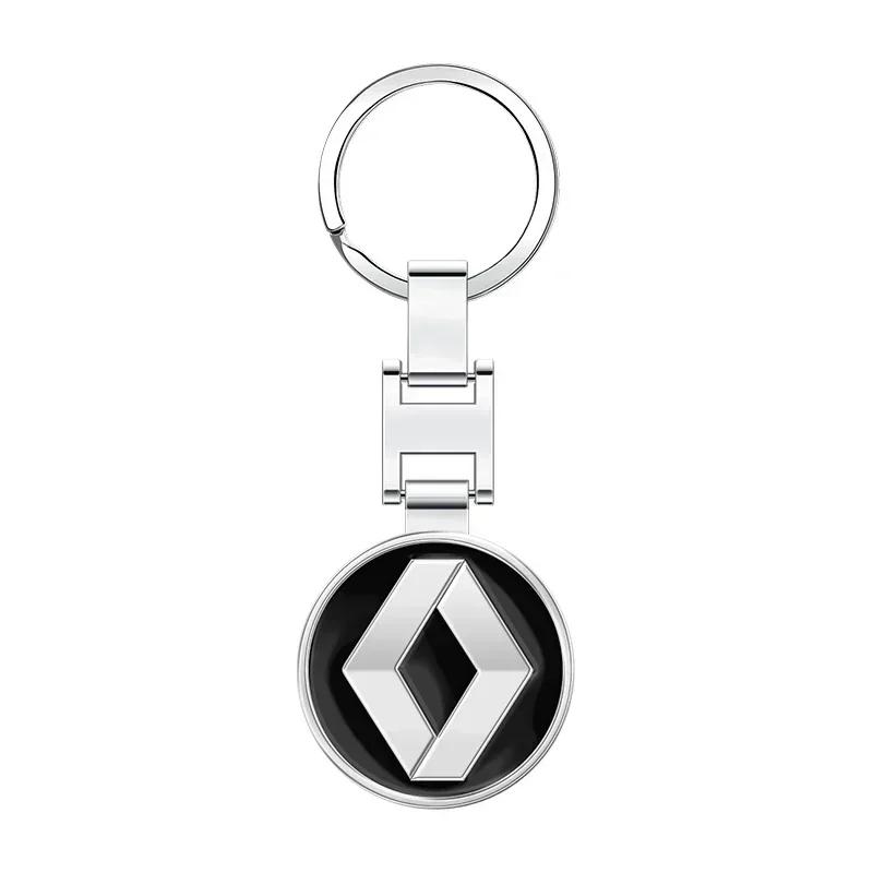 Hub Caps 1pcs Metal Car Logo Key Chain Keyring Auto Interiors Accessories For Renault Megane 2 3 Duster Logan Clio 4 Scenic 5 Ca