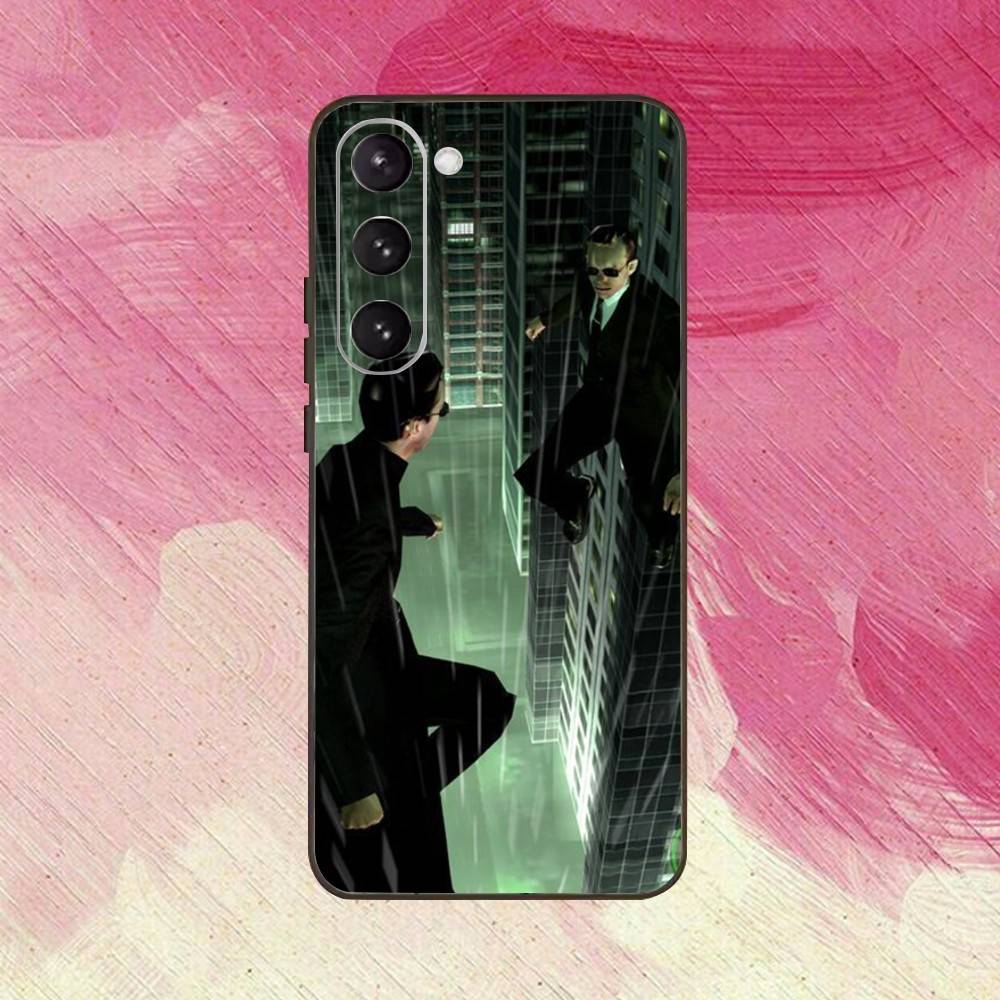 

COOL Hacker The M-Matrix Phone Case For Samsung Galaxy A73,A72,A71,A70,A53,A52,A51,Others Soft Black Cover Samsung a42 5g