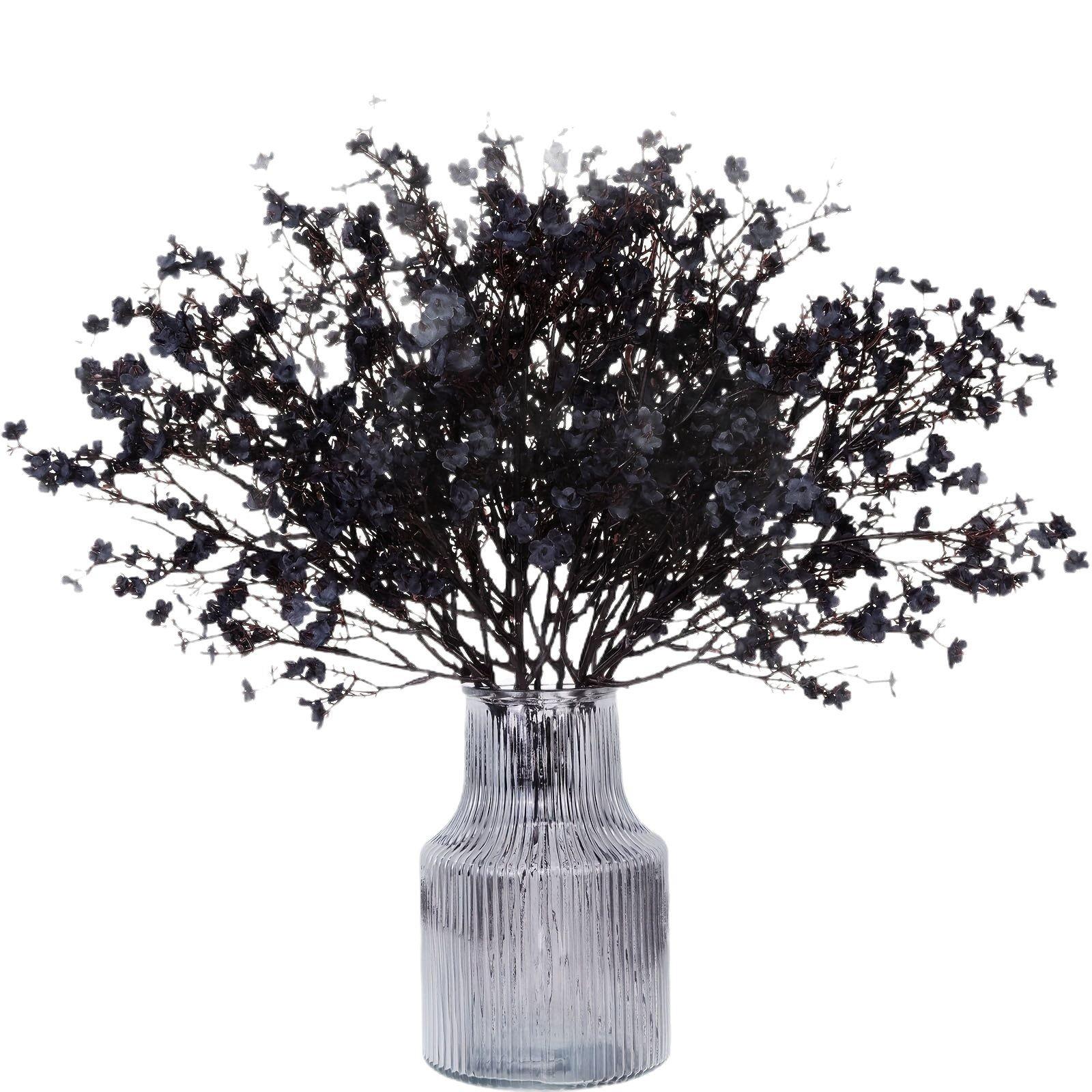 

1 шт. 5 вилок Цыганская слива ручка букет симуляция цветок свадебный ручной букет набор для украшения дома цветочная композиция 1PCS чёрный