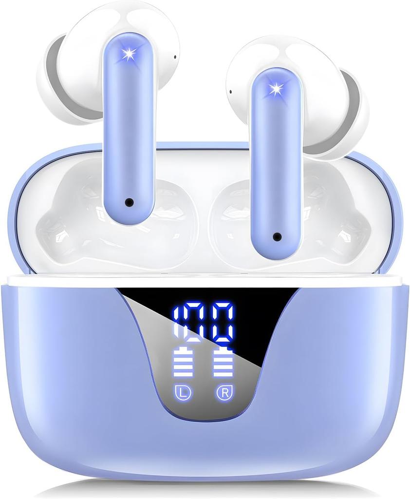 A1 Wireless Bluetooth Earbuds Completely Renewed Hearing Experience for Automatic Instant Fast LED Battery Level Touch Sound Leakage IPX7 Perfect for