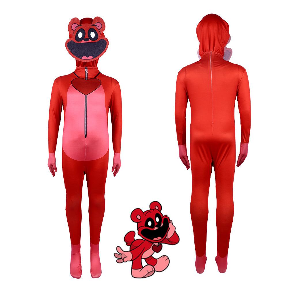 Ensemble Vêtements Adulte&Enfant Coquelicot Collants d'Halloween Combinaison Costume Cosplay Costume de Jeu Combinaisons Cos Bodysuit Sexy Costume 110CM-200CM 170cm