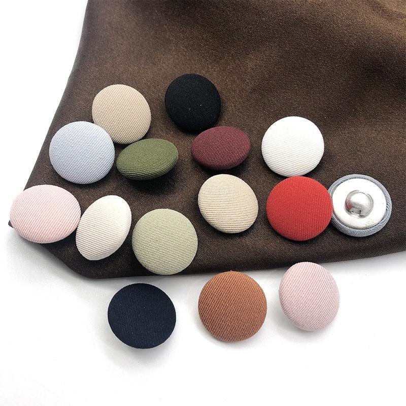 10Pz Bottoni Rotondi Colorati per Borsa Bottone Piccolo in Cashmere da Donna per Completo Bottone in Chiffon Bottone per Borsa Bottone Versatile per Stoffa Bottone per Camicia