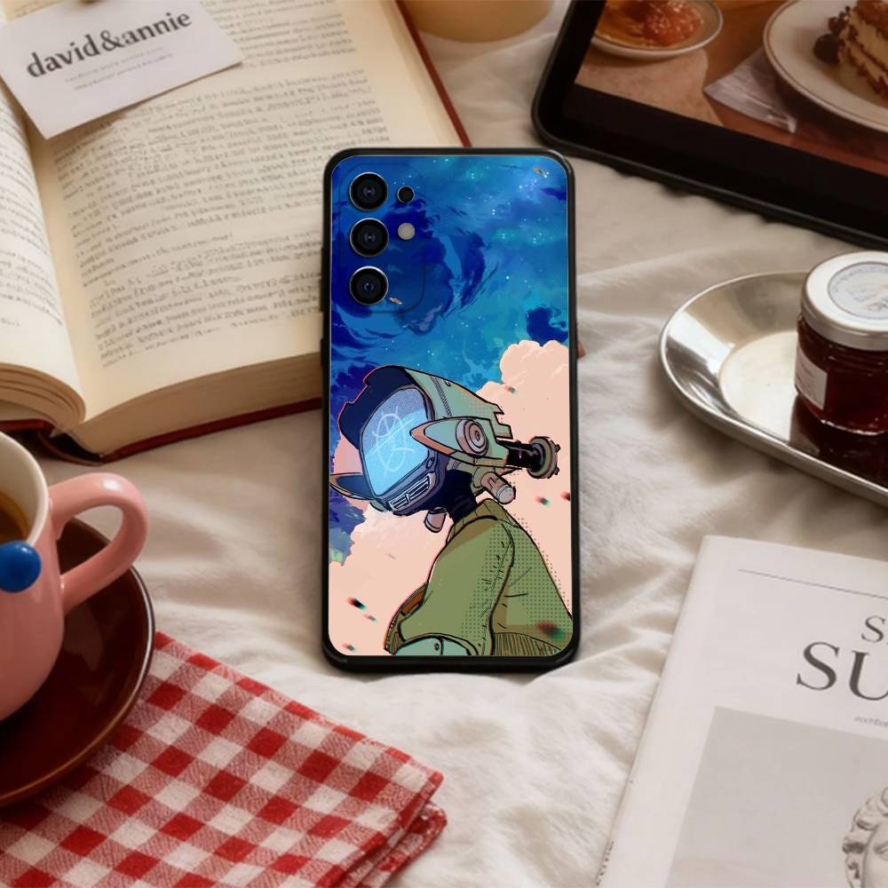 P-Psychedelic F-FLCL   Phone Case For Samsung S 25,24,23,22,30,21,10,9,Ultra,Plus,Lite,FE,4,5 G Soft Black Case