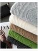 Three-Strand Thick Men's Wool Cable Knit Pullover – Round Neck, Loose, Plus Size for Autumn/Winter