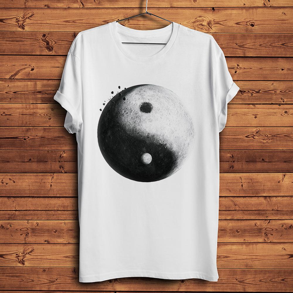 Yin Yang black and white Cats panda orca moon raUnisex funny yinyang Tai Chi t shirt Unisex Women casual unisex cool streetwear tshirt