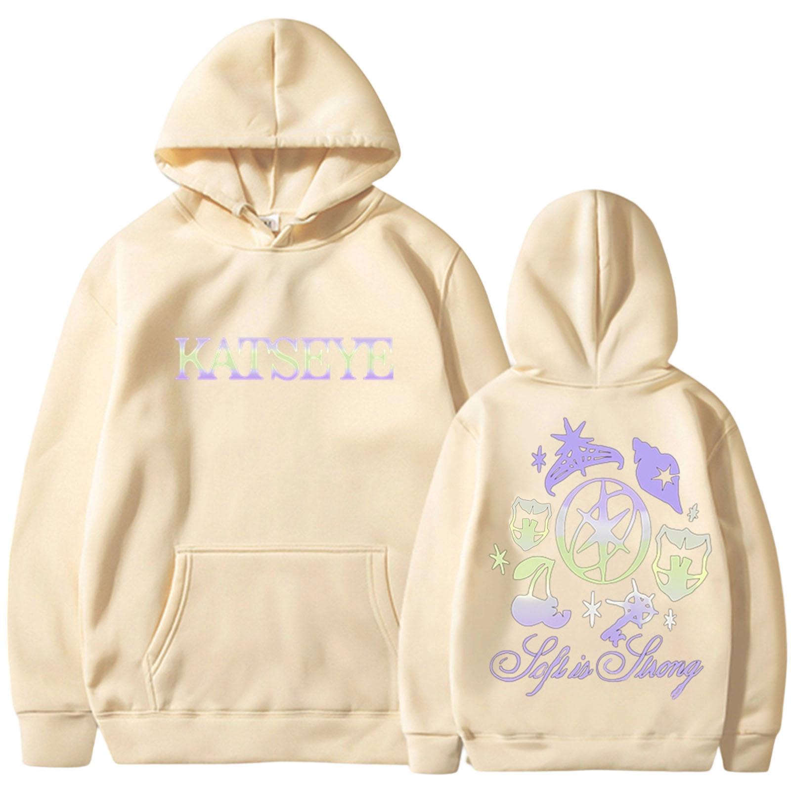 

Women s Fashionable Daily Versatile Casual Hooded Sweatshirt, Daily Long Sleeved Patch Top Sweatshirt XXXL бежевый