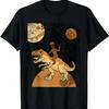 Alien Riding Dinosaur Black History Month Funny BLM T-Rex T-Shirt
