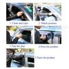 4PCS Front Car Window Wind Sun Rain Visor Deflectors Tinted Windows Shield for VW Golf 6th Gen MK6 2009 2010 20112012 2013